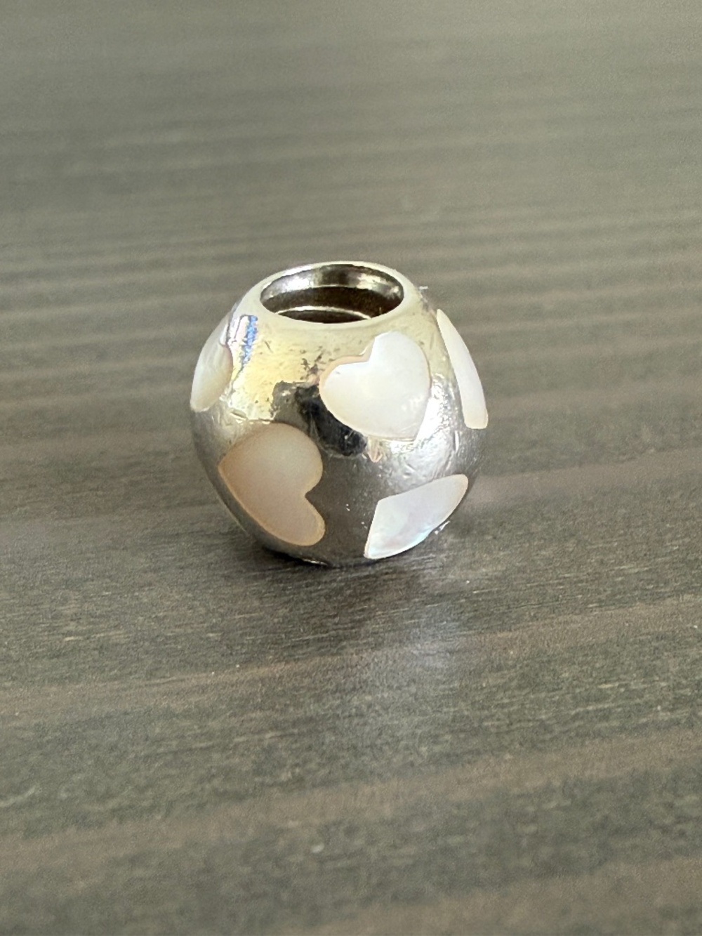 Pandora ALE S925 Sterling Silver White Hearts Charm